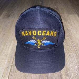 Vintage U.S. Navy NAS Oceana Hat Strapback Cap NAVOCEANO Made in USA